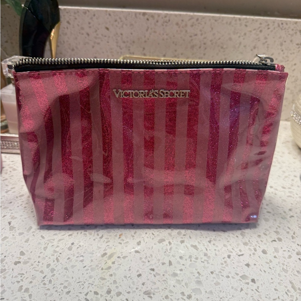 Vintage Victoria's Secret Pink Striped Women's Bag